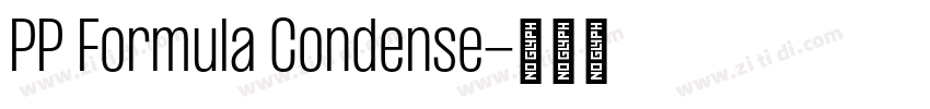 PP Formula Condense字体转换